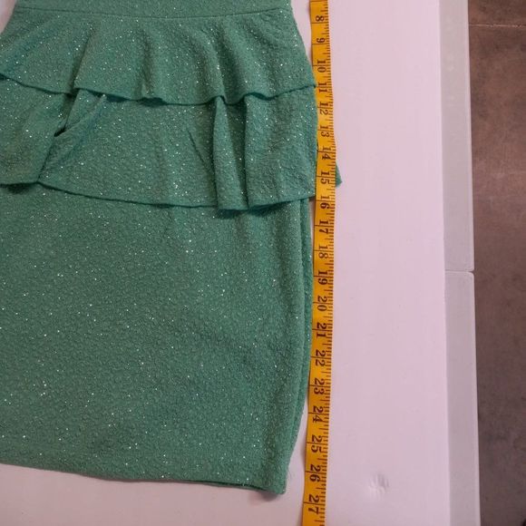 Emerald Sundae Club Mint Green Strapless Cocktail Mini Dress Size Small Juniors - Picture 6 of 8